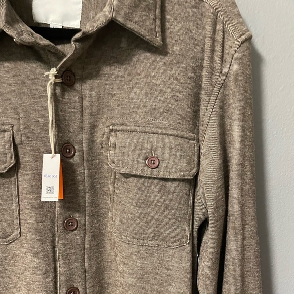 NWT Wearfirst Alpine Brushed Ribbed Fleece Lined  Button Down Shirt. Size Small - Picture 5 of 10
